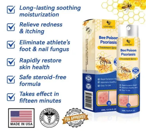 ADFIRE™ PsoriaHeal Bee poison Psoriasis Spray